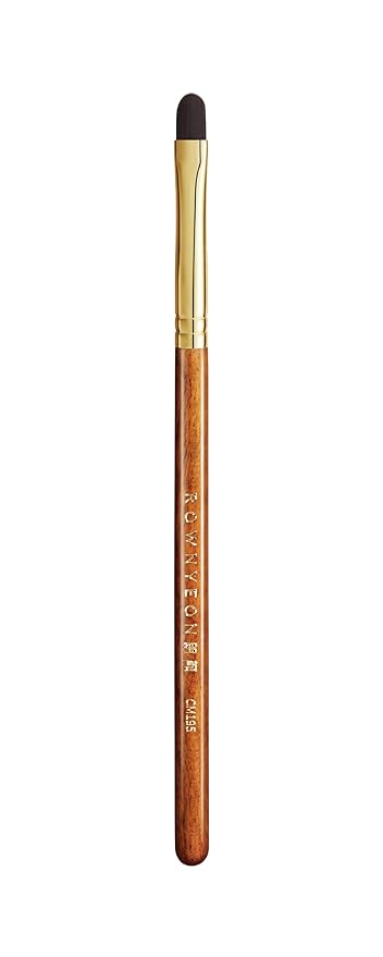 Desert Oak Series Pixel-Precise Detail Concealer Brush - Micro Teardrop Head for Acne Scars & Dark Spots, Sustainable Bubinga Handle (CM 195)