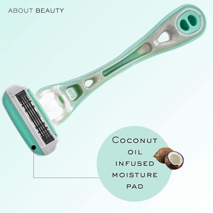 About Face Body Kai Complete 4-Blade Shaving System for Women; Minimizes Nicks & Cuts; Contains 9 Refill Cartridges & 2 Reusable Handles, 1 Count (Pack of 1)