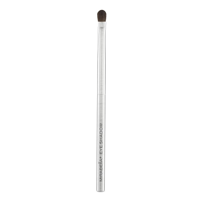 Mirabella Eyeshadow Brush, Premium Professional Makeup Brush Collection, Cruelty-Free Synthetic Bristle Brush with Hand-Sculpted Brushed Aluminum Handle, Luxury Blending Brush for Makeup