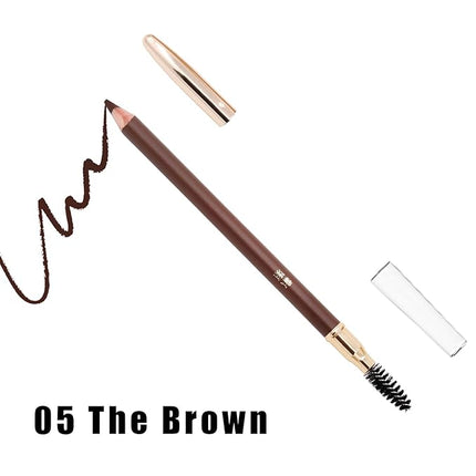BODERMINCER 1pcs Eyebrow Pencil Longlasting Waterproof Durable Liner Eyebrow 5 Colors to Choose (5# Brown)