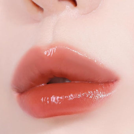 YNM Heart Jelling Tint, CHESTNUT JELLING, Silicone Lip Brush Included, K-Beauty, Non-Sticky, Moisturizing, Smudge-Proof, Korean Lip Tint, Long-Lasting, Vivid Color, 0.09 oz