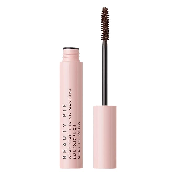 Beauty Pie Wrap Star Tubing Mascara, 0.27 fl oz – Classic Brown, Smudge‑Proof, Flake‑Proof Lengthening & Curling with Glossy Finish, Sensitive‑Eye Safe
