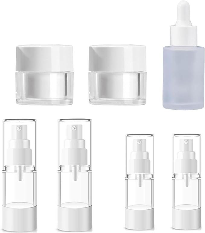 Refillable Cosmetic Travel Containers For Creams And Liquids-Sized Cosmetic Containers - Perfect for Your Next Adventure