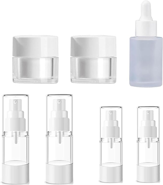 Refillable Cosmetic Travel Containers For Creams And Liquids-Sized Cosmetic Containers - Perfect for Your Next Adventure