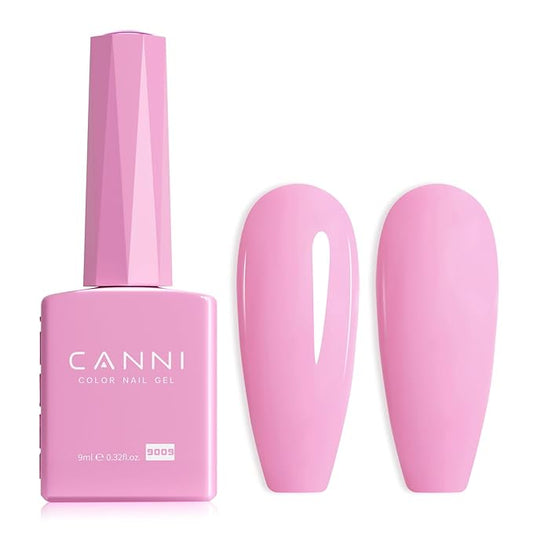 CANNI Pink Gel Nail Polish, 1Pcs Pink Gel Polish Color High Gloss Soak Off U V Nail Manicure Salon DIY