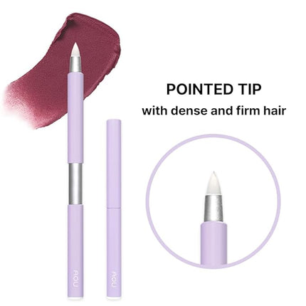 AOU PENCIL BRUSH Compact & Retractable Design for Easy Carry with Pointed Tip for Various Uses
