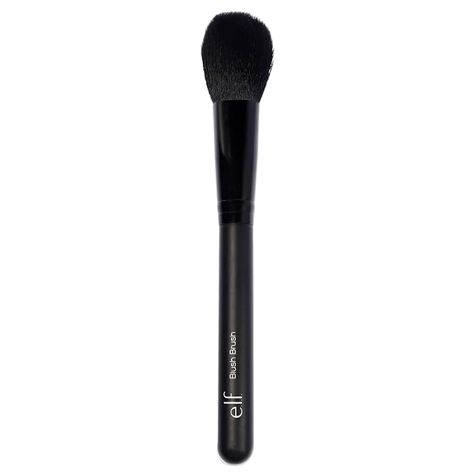 e.l.f., Blush Brush, Soft, Synthetic, Tailored Design, Blends, Applies Precisely , Absorbent, Wet or Dry Product