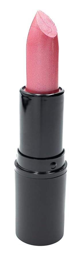 Crystal Rose Medium Warm Pink Satin Lipstick Color Moisturizing Paraben Free, No Animal Testing & Cruelty Free Lip Makeup Color