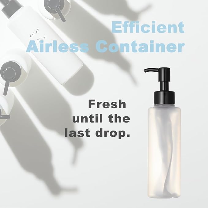 BUSY 4-in-1 All-in-One Gel Moisturizer – Toner, Serum, Emulsion & Cream in One | Lightweight Hydration with Niacinamide, Ceramides & Cica | Made in Japan | 5.29oz