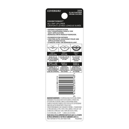 COVERGIRL - Exhibitionist All-Day Lip Liner, Retractable Tip, Easy application, Smudge, Transfer, Mask - Proof, 100% Cruelty-Free