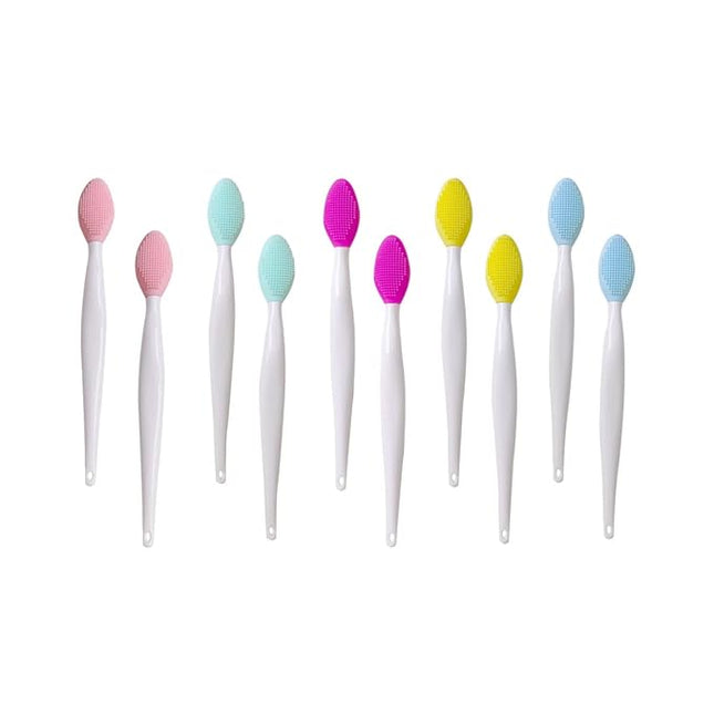10 PCS Double-Sided Silicone Lip Scrubber for Smoother and Fuller Lips