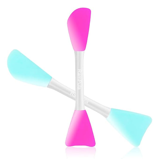 Mask Applicator Silicone Face Brush Face Mud Cream,Clay Mask,DIY,Modeling Mask Brushes DIY Mud Mixing Spatula Double-end Handheld Scoop Skin Care Make up Foundation Gel Cosmetic Tool
