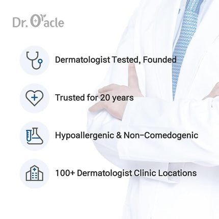 DR.ORACLE Ampoule Hyaluronic Acid Serum for Face Korean Skin Care - Moisturizer Essence Anti-Aging Serum, Intense Hydration Moisturizing K Beauty (0.57o.z), Dermatologist Tested, Clinical Care