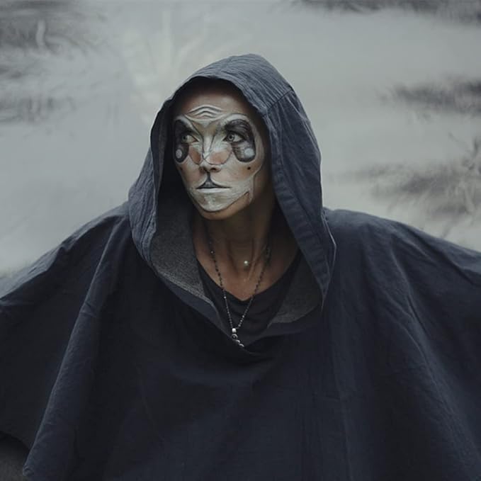 Mysense White Face Body Paint Stick, Clown Makeup Foundation, Eye Black for Baseball Softball Football, Cream Blendable Stick for Halloween SFX Cosplay