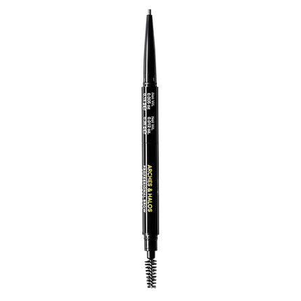 Arches and Halos 2 in 1 Defining Eyebrow Pencil and Powder - Brow Powder with Spoolie Brush - Shape and Fill for Natural Look - Neutral Brown - 017 oz