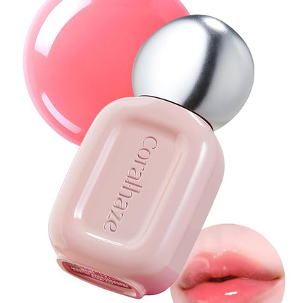 Dew Drop Tint #202 Mellow 4.5g, Glossy, Lightweight Lip Stain, Glass-Like, High Shine, Moisturizing Lip Oil, Long Lasting Color, Hydrating Gloss, Dewy Finish, Korean Beauty Makeup