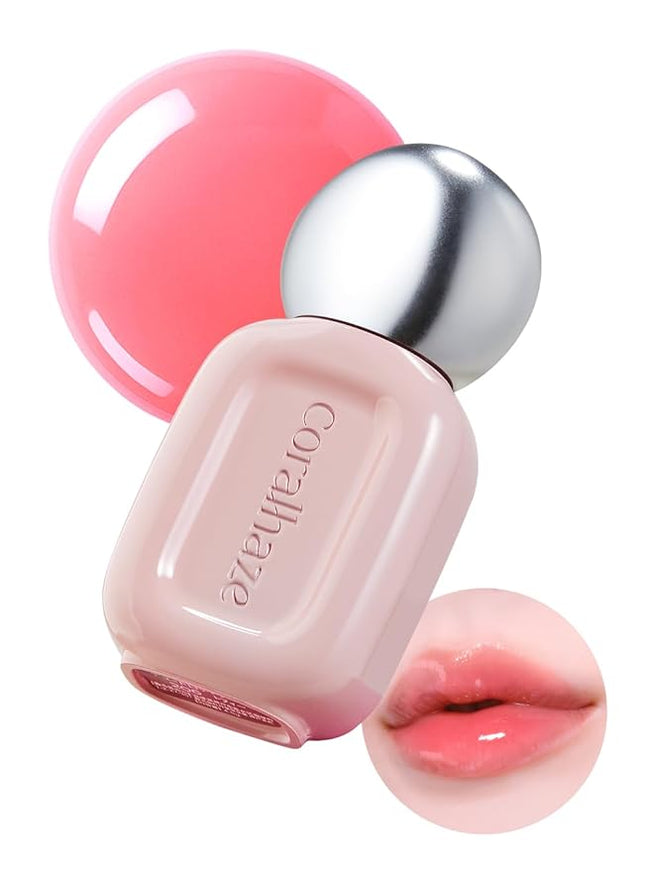 Dew Drop Tint #202 Mellow 4.5g, Glossy, Lightweight Lip Stain, Glass-Like, High Shine, Moisturizing Lip Oil, Long Lasting Color, Hydrating Gloss, Dewy Finish, Korean Beauty Makeup