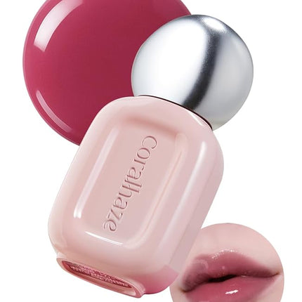 Dew Drop Tint #208 Lure 4.5g, Glossy, Lightweight Lip Stain, Glass-Like, High Shine, Moisturizing Lip Oil, Long Lasting Color, Hydrating Gloss, Dewy Finish, Korean Beauty Makeup