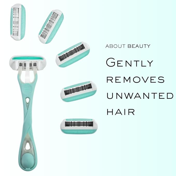 About Face Body Kai Complete 4-Blade Shaving System for Women; Minimizes Nicks & Cuts; Contains 9 Refill Cartridges & 2 Reusable Handles, 1 Count (Pack of 1)