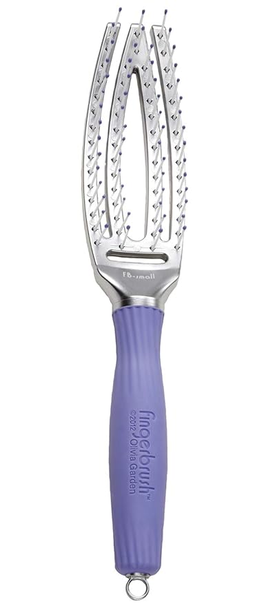 Olivia Garden Finger Brush Scalp-Hugging & Vented Paddle Hair Brush FB-SM (Small)