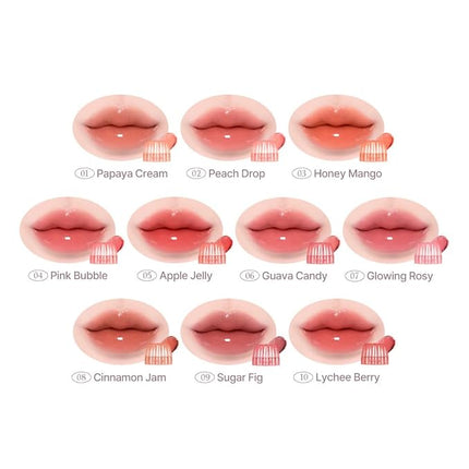 Dasique Chewing Glow Pot #06 Guava Candy 0.14 oz | Buildable & Variety of Colors | Bouncy Texture | Dewy Jelly Glow | K-beauty