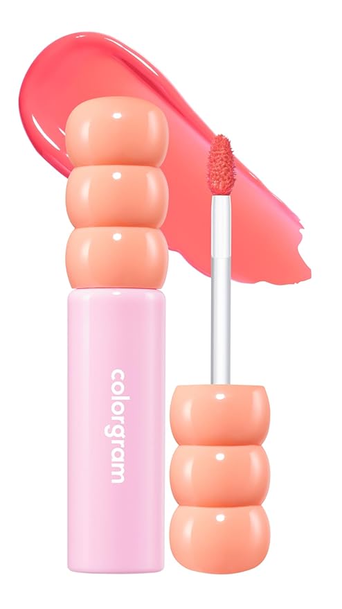 COLORGRAM FRUITY GLASS TINT 11 BUBBLES PINK | Long-Lasting Glossy Lip Tint for Effortless Glow | Radiant, Non-Sticky | Korean Beauty Lip Gloss for Daily Wear