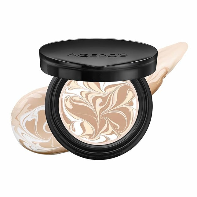 [MINI SIZE] AGE20'S Signature Essence Pact | 21N | Vegan Korean Cushion Foundation | Pack of 1 | Cream Foundation, Dewy & Glow Finish, Natural Coverage, SPF 50+ | 0.14 oz