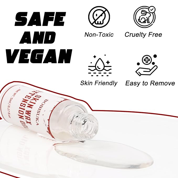 BOBISUKA Scar Wax Extension Oil for Professional SFX & Halloween Makeup - Non-Sticky, Smooth Finish - 0.17OZ