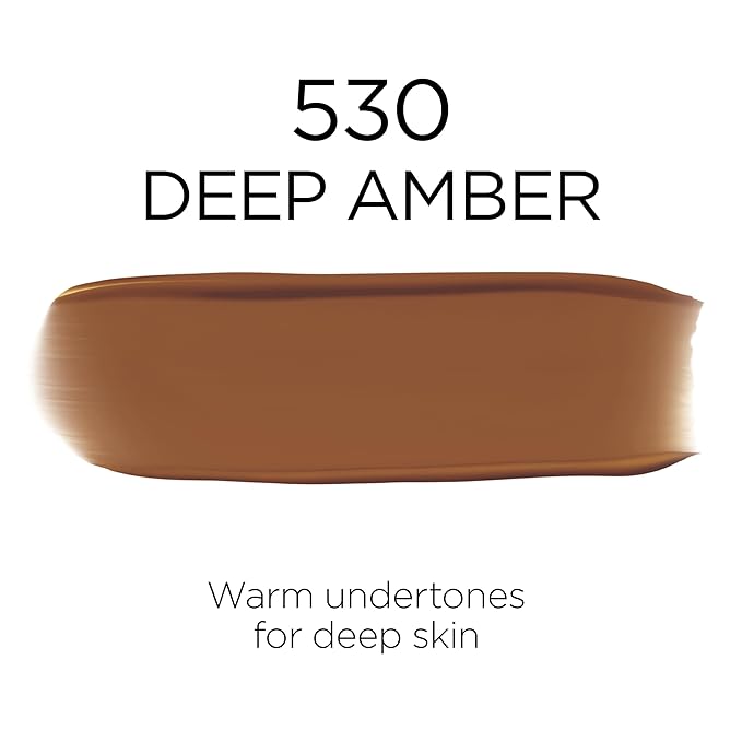 L'Oreal Paris Makeup Infallible Up to 32 Hour Fresh Wear Lightweight Foundation, 530 Deep Amber, 1 Fl Oz, Packaging May Vary