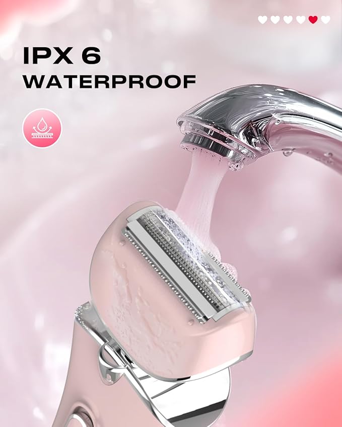 Electric Shaver for Women Rechargeable Wet Dry Electric Razor for Women, Waterproof Lady Shaver for Legs Arm Underarm Bikini Public Body Razor with One Extra Foil Blade