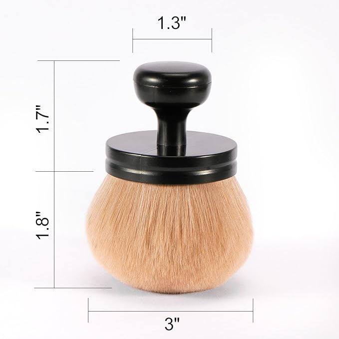 UNIMEIX 3 Inch Sunscreen Applicator Self Tanner Brush Body Makeup Brush Kabuki Blend Applicator Spray Tan Blending Beauty Brush for Body Coverage Perfector