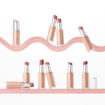 Laka Bulky Matte Lipstick, 4g/0.14oz., Long Wear, Non-Drying Lip Stain Stick with High Pigmentation, Voluminous Lips, K-Beauty (#407 Chilli Lock)