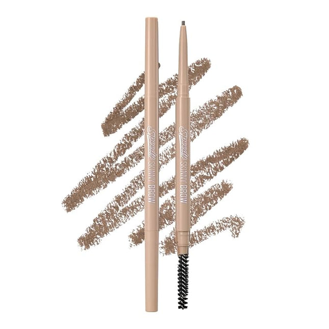 PERIPERA Speedy Skinny Brow (12 MILKY TAUPE),1.5mm Precise Eyebrow Pencil, Dual-Sided Fine Tip Shades, Define Fills Brow Make up, K Beauty, Korean Make-up