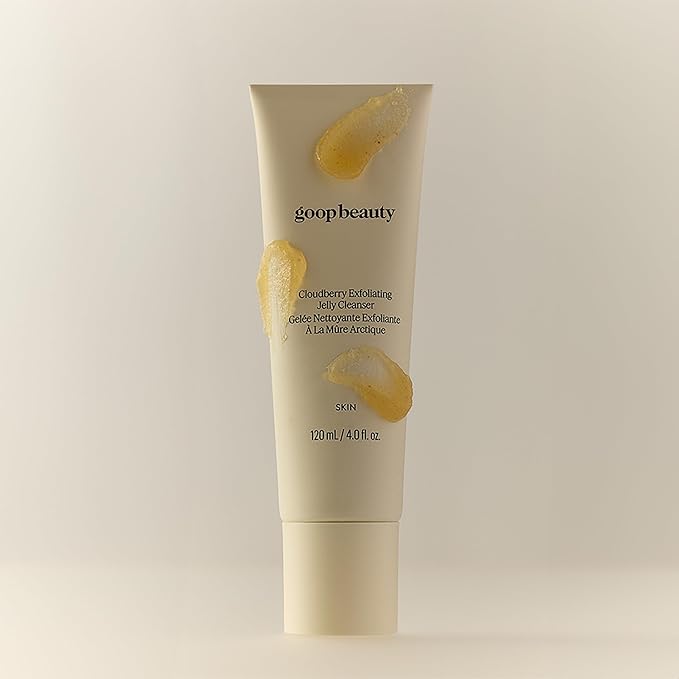 goop Beauty Exfoliating Jelly Cleanser | Face Wash to Clean & Smooth Skin | Squalane, Kakadu Plum, & Vitamin C | Moisturizes & Soothes Skin | Paraben & Silicone Free | 4 fl oz