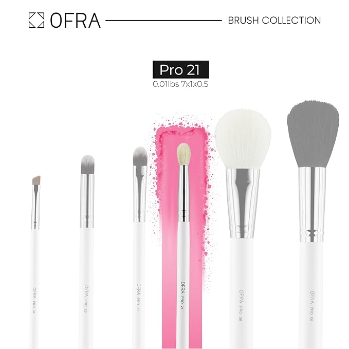 OFRA Makeup Blending Brush #21 - Blending Brush for Eyeshadow, Highlighter, Concealer, and Softening Eyeliner - Eye Makeup Smudge Brush