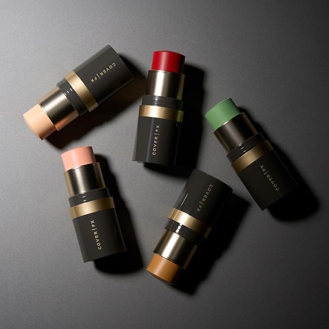 Cover FX Correct Stick Peach Color Corrector Concealer - Shell: Neutralize Darkness & Discoloration (Fair to Light Skin Tones) - Creamy Lightweight Full Coverage