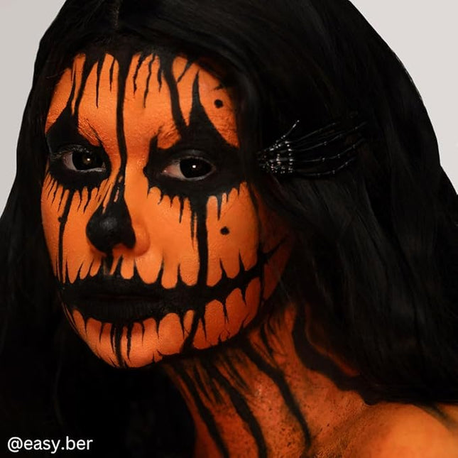 Mehron Makeup Color Cups | Stage, Foundation, Face Paint, Body Paint, Halloween | Greasepaint .5 oz (14 g) (Orange)