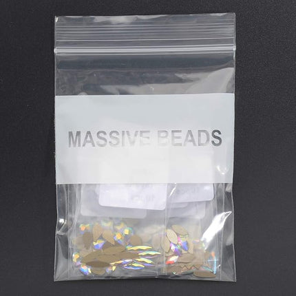 Massive Beads Mixed Flat Back Crystal Rhinestones Gems for 3D Nail Art Phone DIY (10Shapes, MIX SHAPE 2)