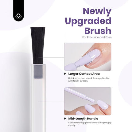 Beetles Pastel Purple Gel Polish - 1Pcs 15ml Lavender Purple Spring Gel Polish High Gloss UV Led Soak Off Nail Polish Nail Art Manicure Salon Periwinkle Color Nails