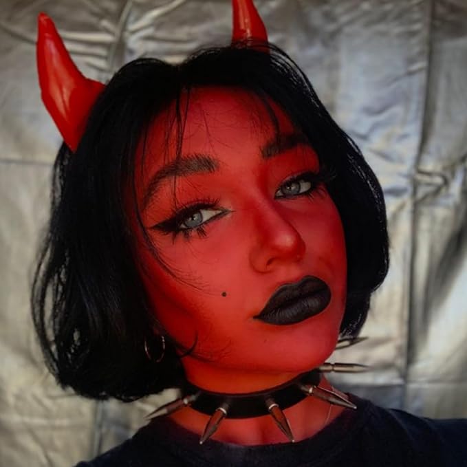 Mysense Red Face Body Paint,Water Based Washable Face Paint,Non-toxic Cream Body Paint for Adults and Children Halloween Costume SFX Cosplay Clown Devil Makeup,0.6oz