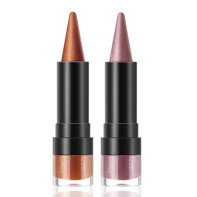 Boobeen Color Eyeliner Pencil, Metallic Glitter Eyeliner Gel, 4 in 1 Eye Makeup Stick-Eye Lip Liner, Eyeshadow, Waterproof, For Bold Glamour Makeup