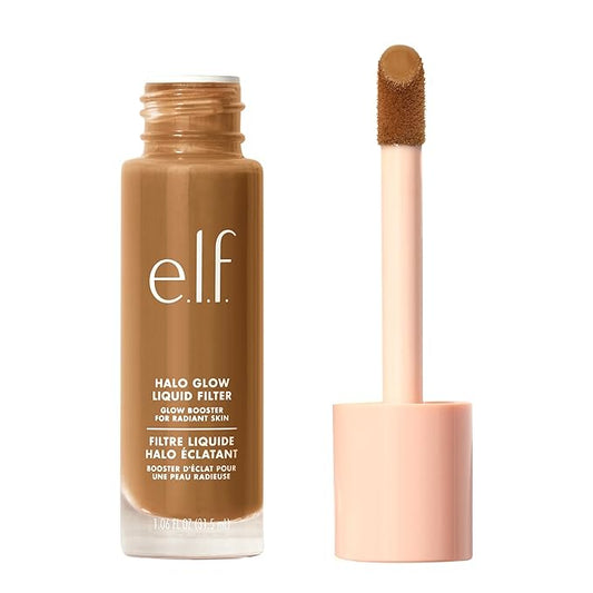 e.l.f. Halo Glow Liquid Filter, Complexion Booster For A Glowing, Soft-Focus Look, Infused With Hyaluronic Acid, Vegan & Cruelty-Free, 5.5 Medium/Tan