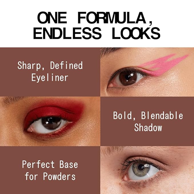 about-face Matte Fluid Eye Paint Weightless – High-Pigment Liquid Eyeshadow, Long-Lasting, No-Budge Matte Finish, Vegan & Cruelty-Free (Chocolate Brown)