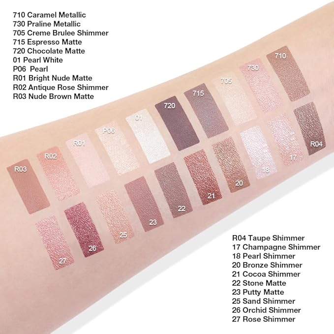 Kaely Single Cream Eyeshadow Pot, Rose Shimmer Eye Shadow for Older Women High Pigmented Waterproof, Natural Eyeshadow Palette Makeup Brightener, sombras en crema para ojos, Blendable, 27