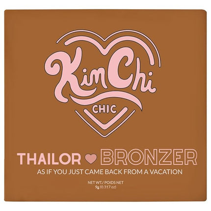 KimChiChic Beauty Thailor Bronzer, Silky Matte Finish for a Sun-Kissed Glow, Buildable Formula, Heart-Shaped Compact with Mirror, Cruelty-Free, I Went to Cabo
