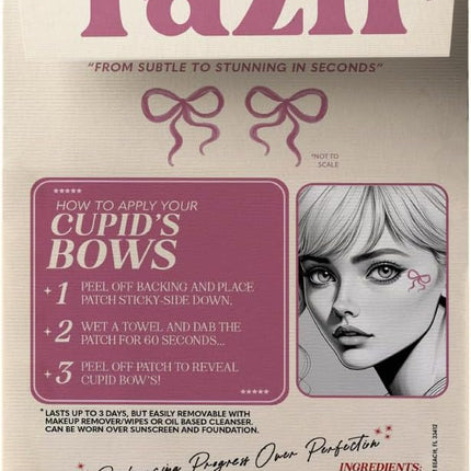 Fazit Makeup Patches - Cupid's Bow Speckles - Glow Up Make-Up Patches - Cute Glitter Makeup Accessories for Women - Cosmetic Glitter for Face