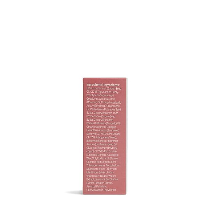 ATTITUDE Oceanly Sheer Lip Gloss Stick, EWG Verified, Titanium Dioxide-Free, Vegan Makeup & Beauty, Cruelty-Free, Plastic-Free, Happy Berry, 0.12 Ounces