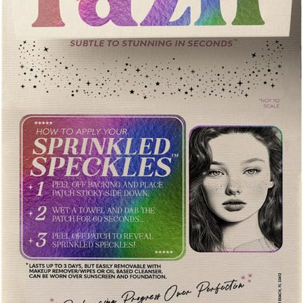 Fazit Makeup Patches - Sprinkled Speckles - Glow Up Make-Up Patches - Cute Glitter Makeup Accessories for Women - Cosmetic Glitter for Face