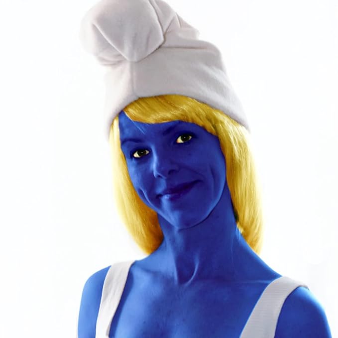 MEICOLY Blue Face Body Paint, 30g/1.05oz Water Based Washable Full Body Paint for Adults and Kids, Dark Blue Single Face Painting for Adults, SFX Smurf Mystique Cosplay Halloween Makeup