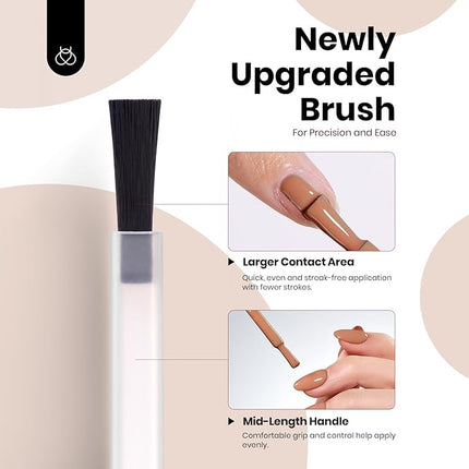 beetles Gel Polish Hema Free Brown Gel Nail Polish Soak Off Uv LED Nail Lamp 15ml DIY Home Manicure Salon Gift for Women Beyonce Caramel